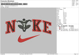 Nike Black Spiderman Embroidery File 4 size