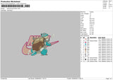 Nike Blastoise Embroidery File 6 sizes