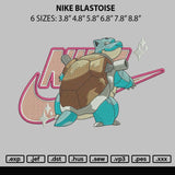 Nike Blastoise Embroidery File 6 sizes