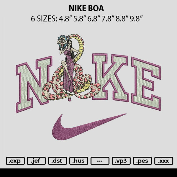 Nike Boa Embroidery File 6 sizes