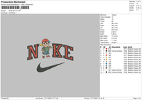 Nike Boy Embroidery File 6 sizes