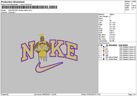 Nike Bryant Double Outline Embroidery File 6 sizes
