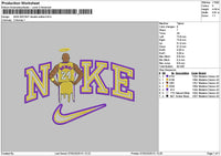 Nike Bryant Double Outline Embroidery File 6 sizes
