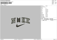 Nike BTS Embroidery File 4 size