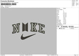 Nike BTS Embroidery File 4 size