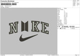 Nike BTS Embroidery File 4 size