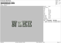 Nike Bufalo Embroidery File 4 size