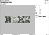 Nike Bufalo Embroidery File 4 size