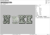 Nike Bufalo Embroidery File 4 size