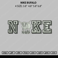 Nike Bufalo Embroidery File 4 size
