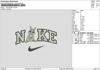 Nike Bunny V3 Embroidery File 6 sizes
