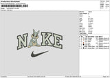 Nike Bunny V3 Embroidery File 6 sizes