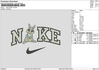 Nike Bunny V3 Embroidery File 6 sizes