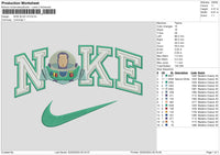 Nike Buzz V3 Embroidery File 6 sizes