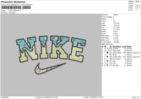 Nike Cake Embroidery File 7 sizes