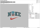 Nike C America V2 Embroidery File 6 sizes