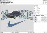 Nike Car 0906 Embroidery Machine Design File 6 sizes