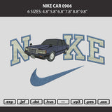 Nike Car 0906 Embroidery Machine Design File 6 sizes