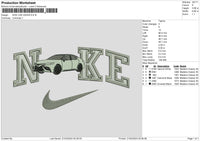 Nike Car 2024 Embroidery File 6 sizes