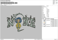 Nike Caroline 2108 Embroidery File 6 sizes