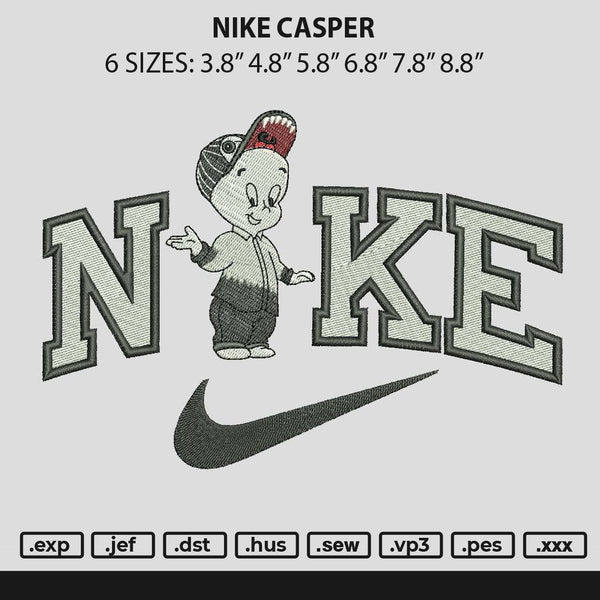 Nike Casper Embroidery File 6 sizes