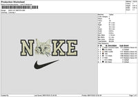 Nike Cat 0807 Embroidery File 6 sizes