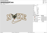 Nike Cat 1401 Embroidery File 6 sizes