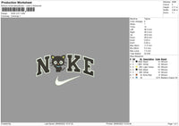 Nike Cat Embroidery File 4 size