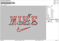 Nike Chanelle Embroidery File 4 size