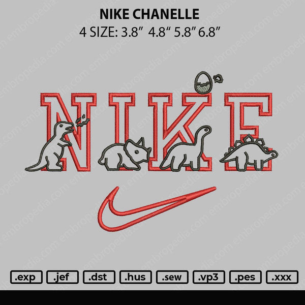 Nike Chanelle Embroidery File 4 size