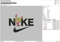 Nike Cnady L Embroidery File 6 sizes