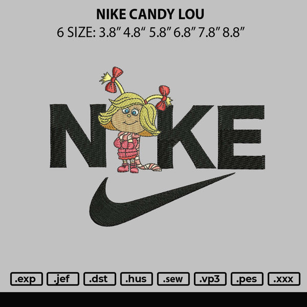 Nike Cnady L Embroidery File 6 sizes