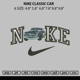 Nike Classic Car Emboidery File 6 sizes