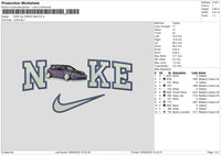 Nike Car 2804 Embroidery File 6 sizes