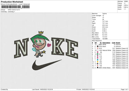 Nike Cosmo Embroidery File 4 size