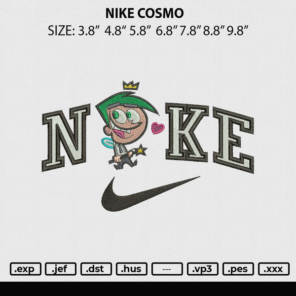 Nike Cosmo Embroidery File 4 size