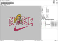 Nike Aurora 02 Embroidery File 6 sizes