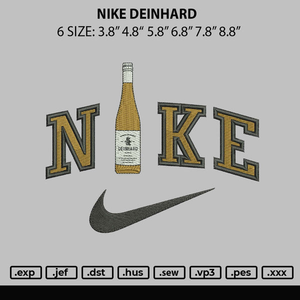 Nike Deinhard Embroidery File 6 sizes