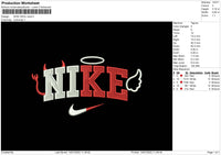 Nike Devil Bold Embroidery File 7 Size
