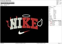 Nike Devil Bold Embroidery File 7 Size