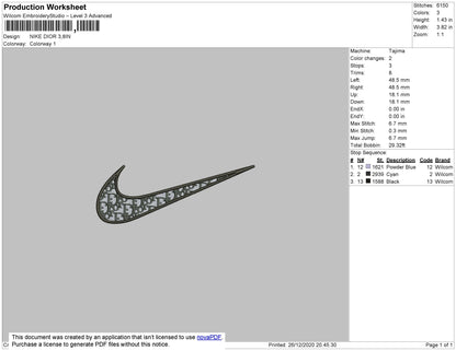 swoosh dior