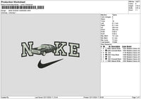 Nike Car 2211a Embroidery File 6 sizes