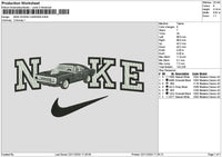 Nike Car 2211a Embroidery File 6 sizes