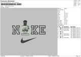 Nike Don Julio Embroidery File 5 sizes