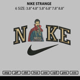 Nike Strange Embroidery File 6 sizes