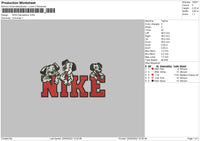 Nike Dalmation Embroidery File 5 sizes