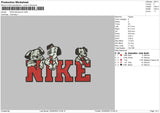 Nike Dalmation Embroidery File 5 sizes
