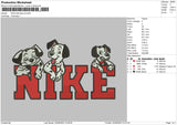 Nike Dalmation Embroidery File 5 sizes