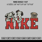 Nike Dogs 1107 Embroidery File 6 sizes