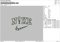 Nike Man Glass Embroidery File 6 sizes